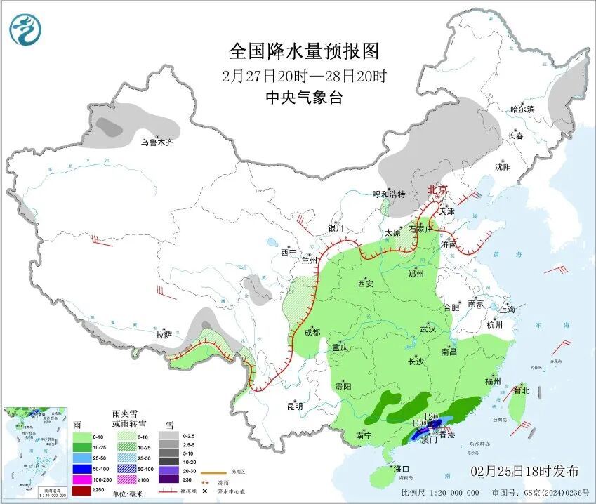 为何二三月较隆冬更容易出现大范围雨雪天气？