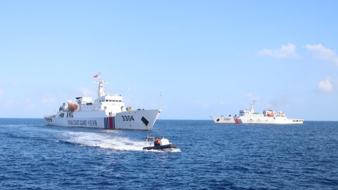 砺剑海天！大图直击海警舰艇编队训练现场