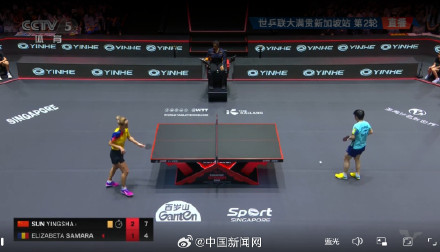 孙颖莎顺利晋级16强