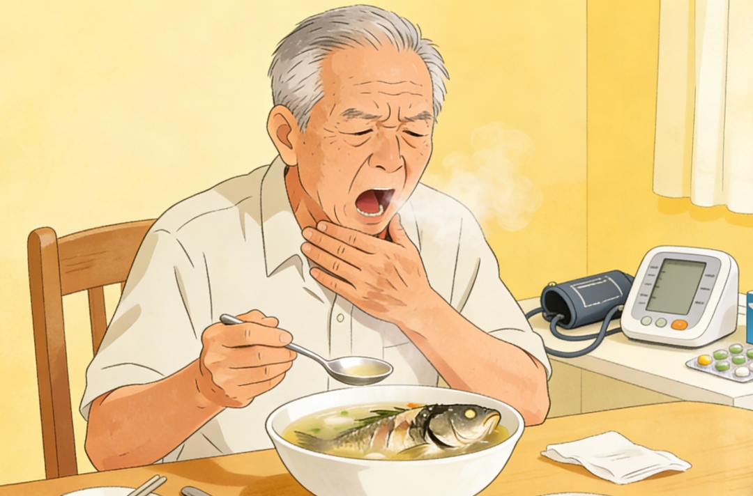 老人咳嗽半月，竟是1.6厘米鱼骨藏在肺里！