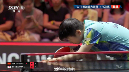 孙颖莎战胜早田希娜晋级四强 孙颖莎战胜早田希娜晋级四强