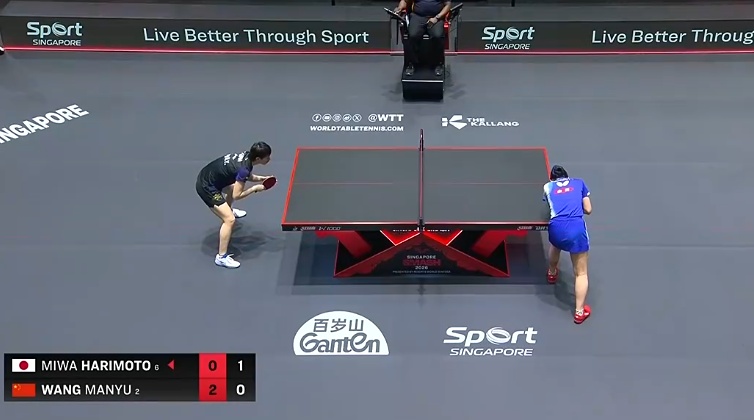 王曼昱晋级WTT新加坡大满贯女单四强