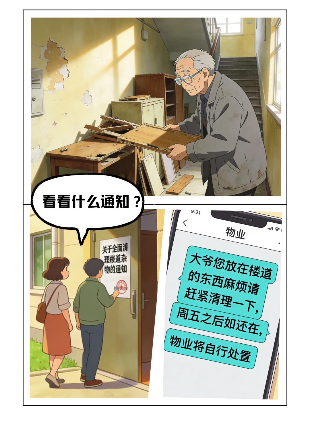 物业清理业主堆放在楼道的杂物，正当履职需要赔偿吗？