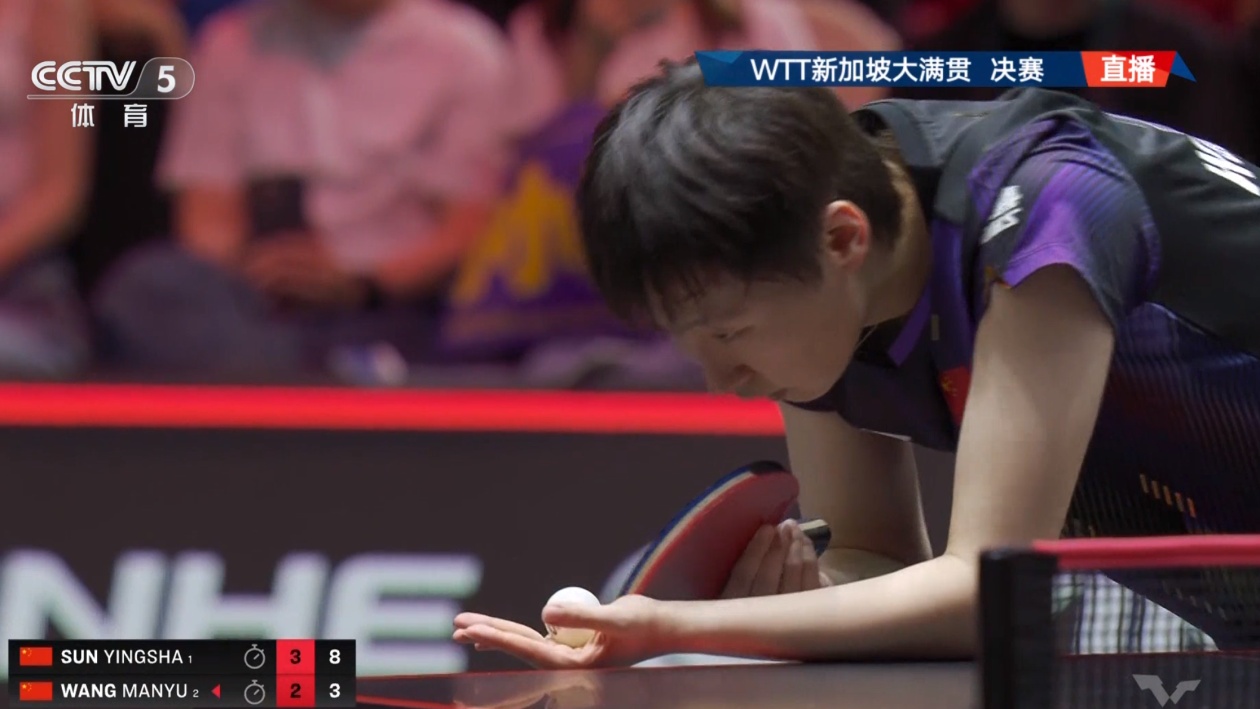 孙颖莎夺冠!国乒包揽WTT新加坡大满贯女单冠亚军 孙颖莎夺冠!国乒包揽WTT新加坡大满贯女单冠亚军