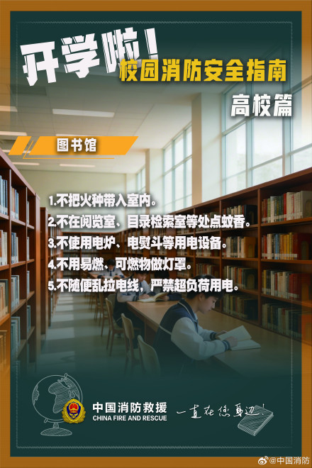 高校消防安全9个场景