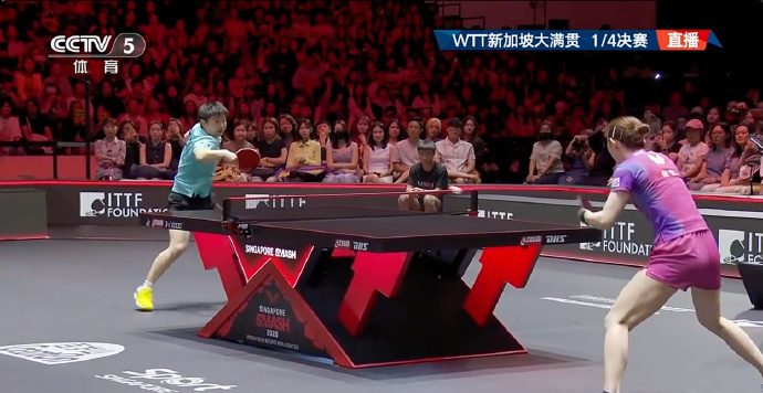 孙颖莎晋级新加坡大满贯四强