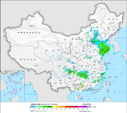 内蒙古、东北地区有较强降雪 华南东部和南部有中到大雨