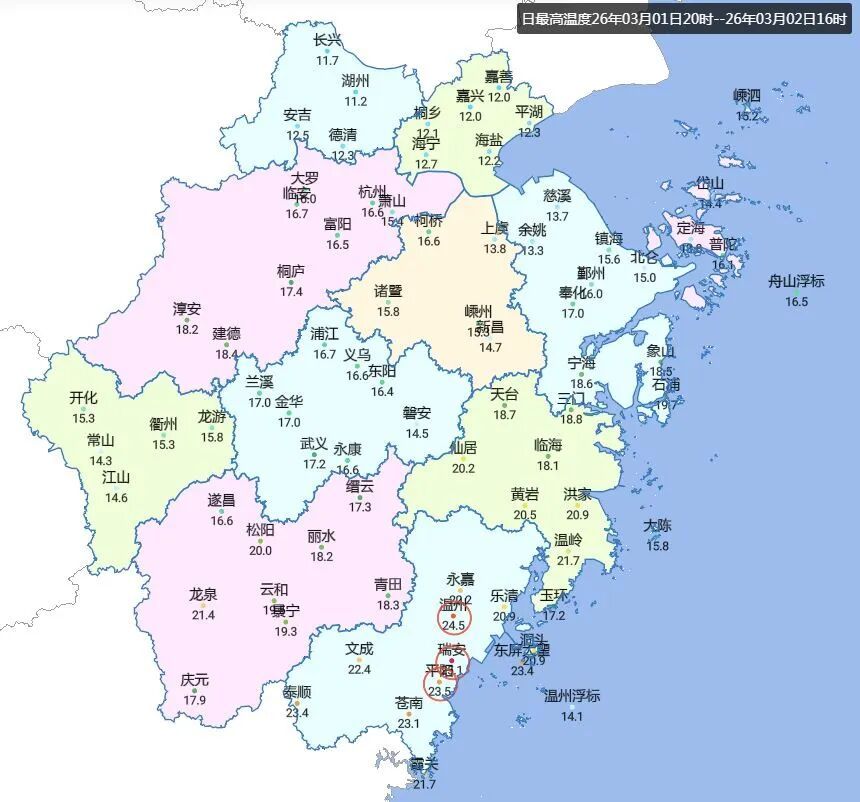 8级大风，还有降温降雨！浙江29条预警齐发；明晚天气出现反转，出行请注意