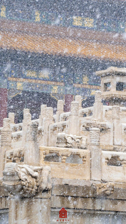 转存！故宫雪景壁纸上新
