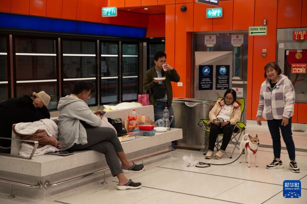 以色列特拉维夫：地下避难场所的生活