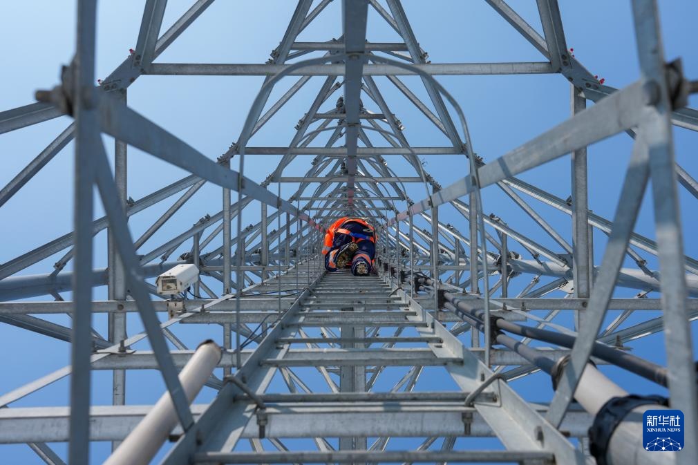 45米高塔上父子“接力”护春运