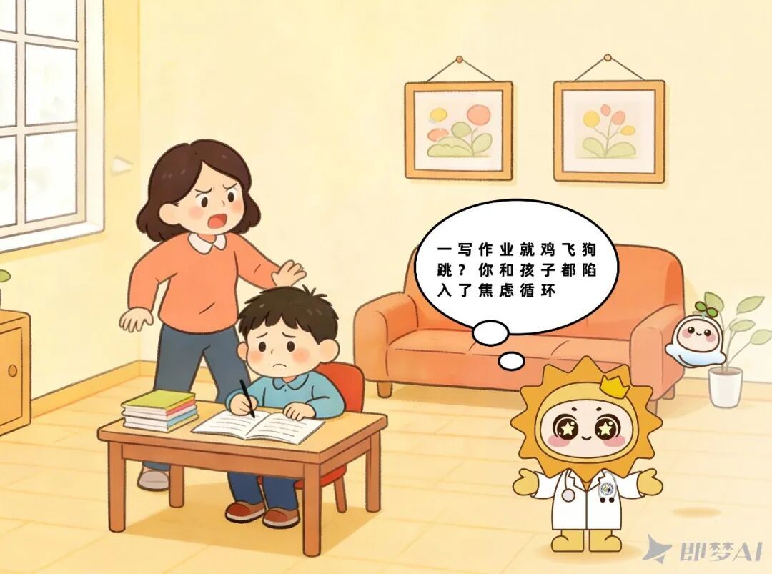 一写作业就鸡飞狗跳？你和孩子都陷入了焦虑循环