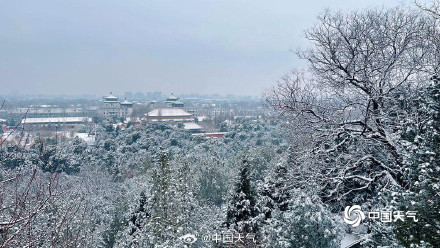 银装素裹在故宫具象化了