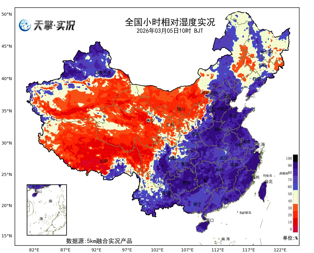 中东部雨雪利于春耕土壤增墒！抑制花粉成熟传播