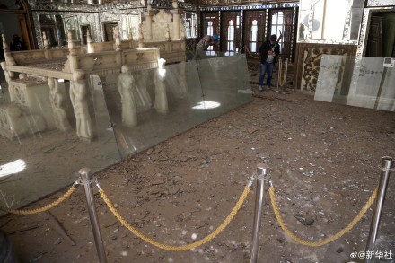 世界遗产玫瑰宫在空袭中受损