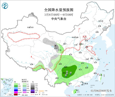 未来10天降雨区主要集中在西南地区