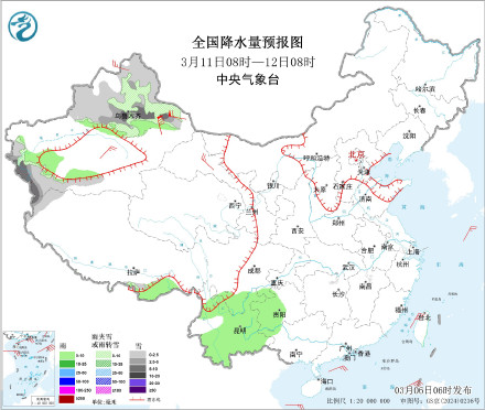 未来10天降雨区主要集中在西南地区