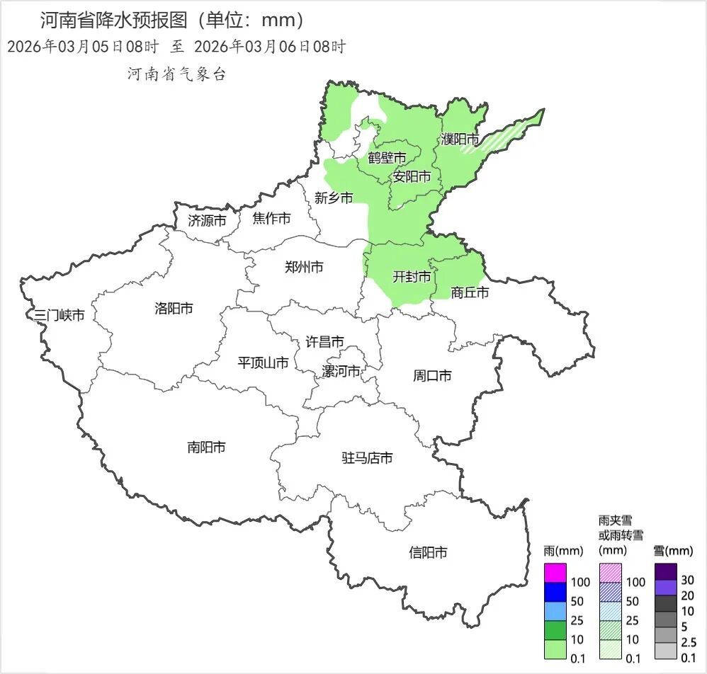 今明雨雪大雾继续，阵风6级！河南最高温“跳水”至个位数，这两天有点冷，周末回暖