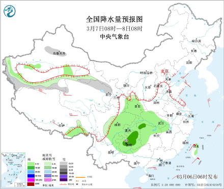 未来10天降雨区主要集中在西南地区