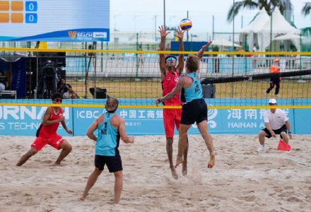 三亚亚沙会沙滩排球测试赛开赛