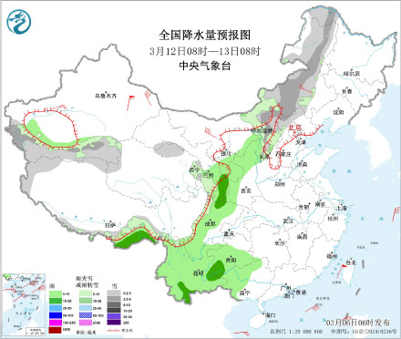 未来10天降雨区主要集中在西南地区