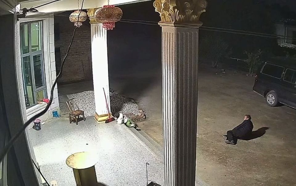 太爷爷摔倒，1岁5个月宝宝跌跌撞撞爬下楼梯去扶！妈妈：她自己都还不会走