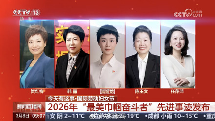 贺娇龙等入选“最美巾帼奋斗者”