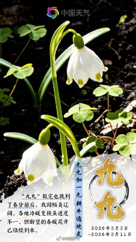数九寒冬最后一天