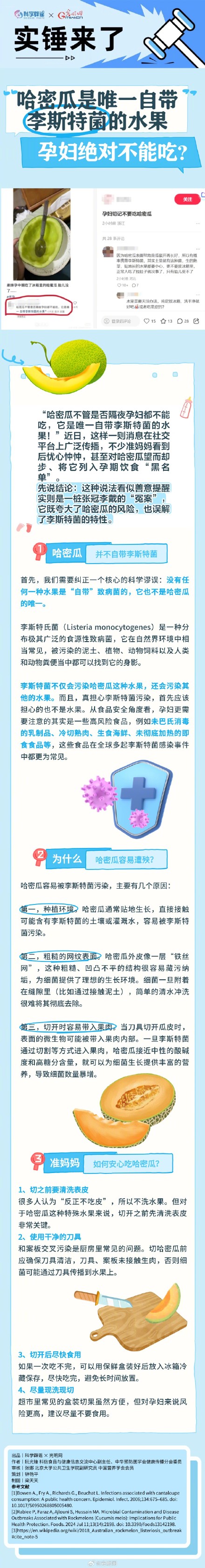 别再冤枉哈密瓜了