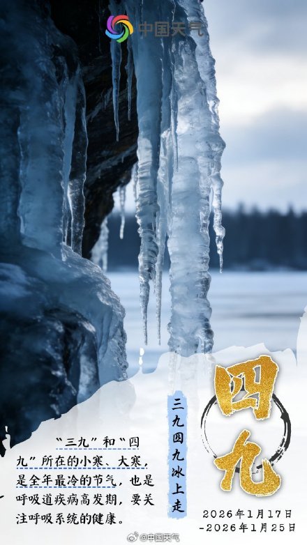 数九寒冬最后一天