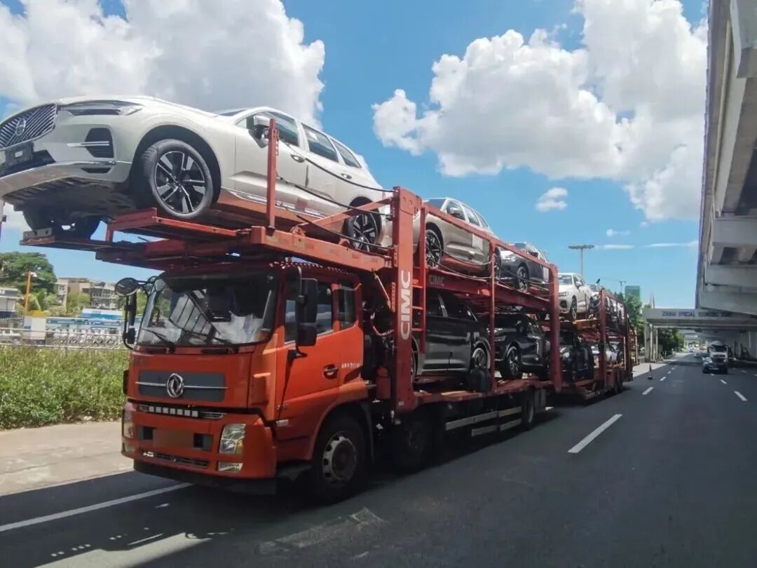 从安徽开往广东！多辆“巨无霸”运输车违法上路被查