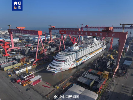 第二艘国产大型邮轮将正式出坞 第二艘国产大型邮轮将正式出坞