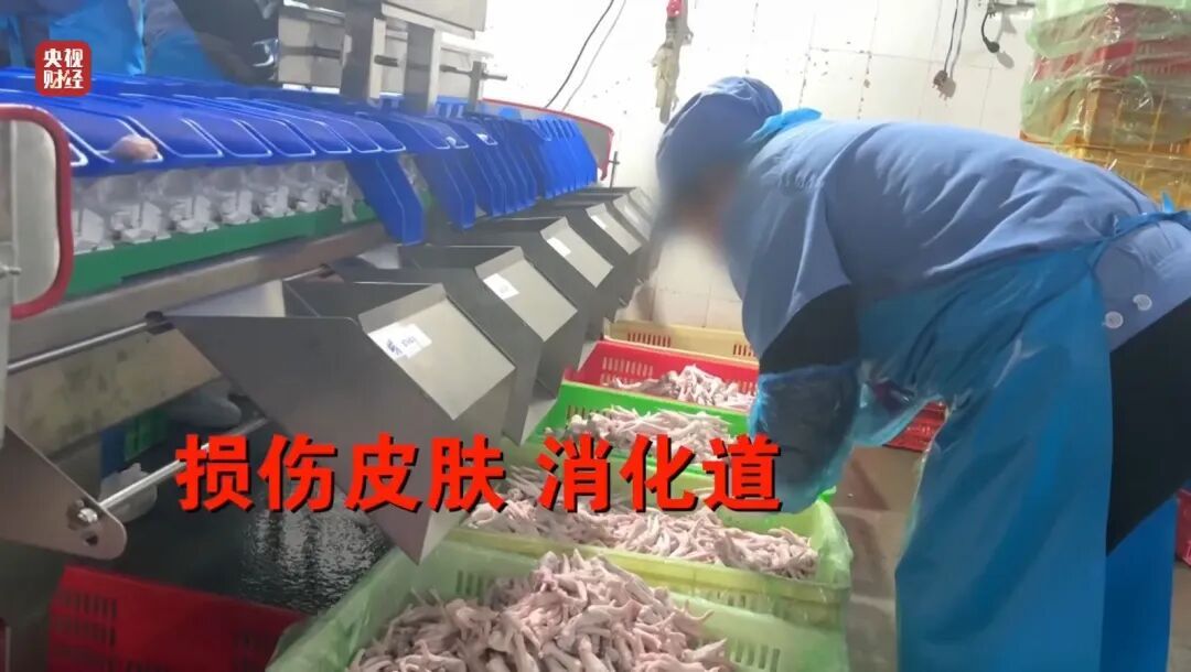 央视曝光漂白鸡爪:生产车间令人作呕,有毒的双氧水随便用! 央视曝光漂白鸡爪:生产车间令人作呕,有毒的双氧水随便用!