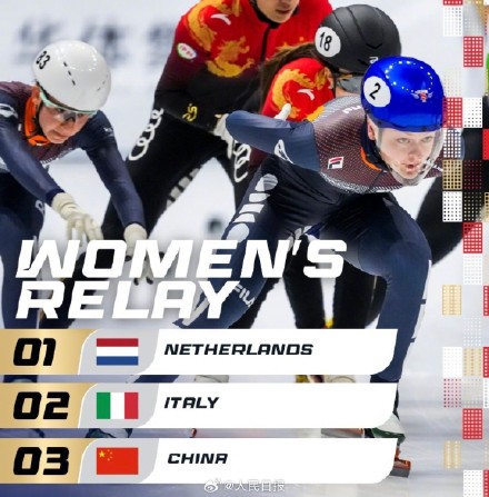 短道速滑中国女队接力摘铜 短道速滑中国女队接力摘铜