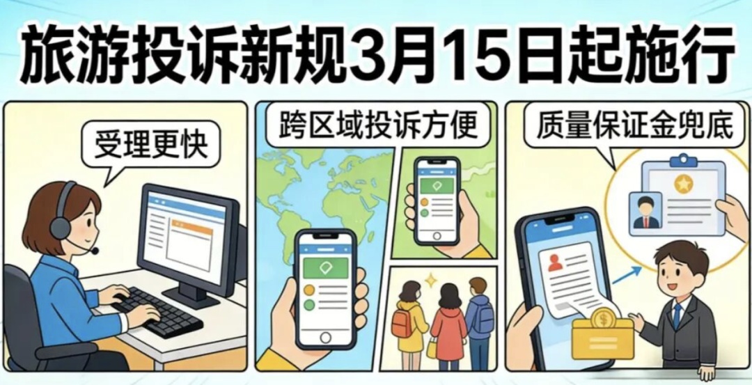 今天施行!新版《旅游投诉处理办法》来了 今天施行!新版《旅游投诉处理办法》来了