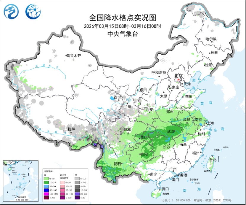 雨日可达5至8天！西南地区至长江中下游注意降雨对交通和农业影响！
