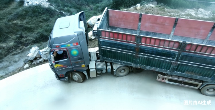 惊险!12年货车司机卡在山区进退两难,接下来的2小时太暖了 惊险!12年货车司机卡在山区进退两难,接下来的2小时太暖了