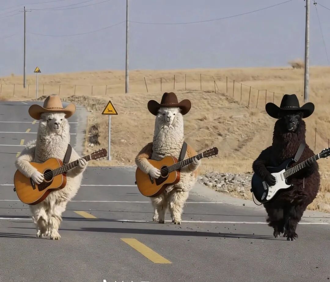 游客在新疆偶遇羊驼“三剑客”！评论区热闹了