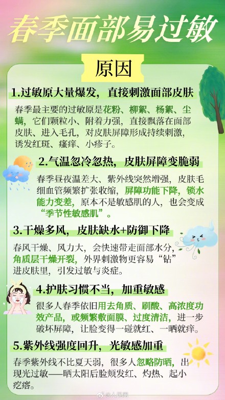 转发收藏！春季皮肤过敏自救指南