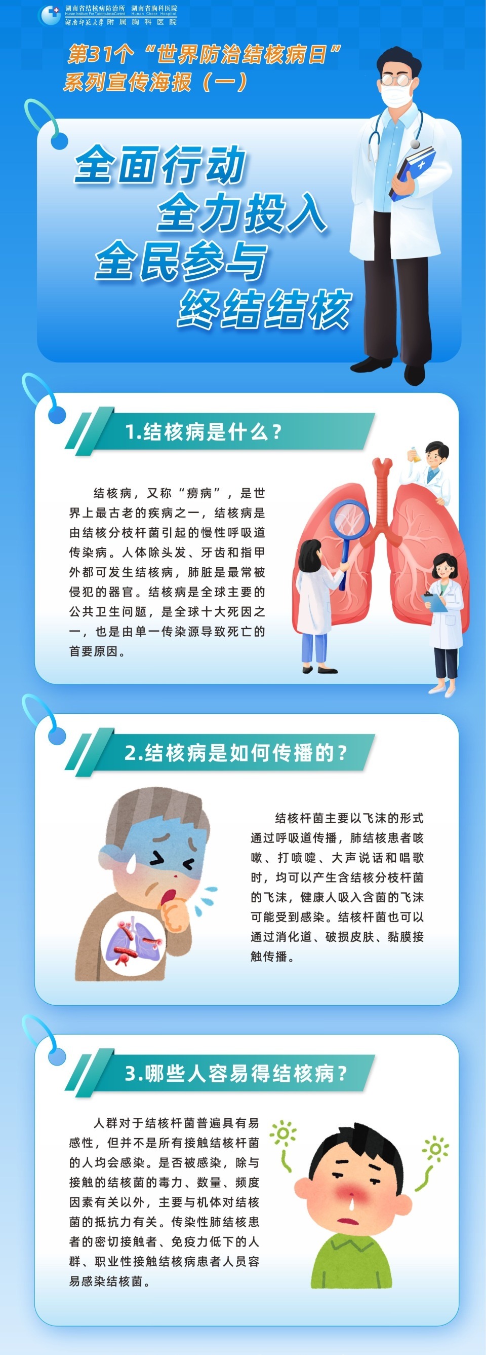 第31个世界防治结核病日：一图说清结核病那些事