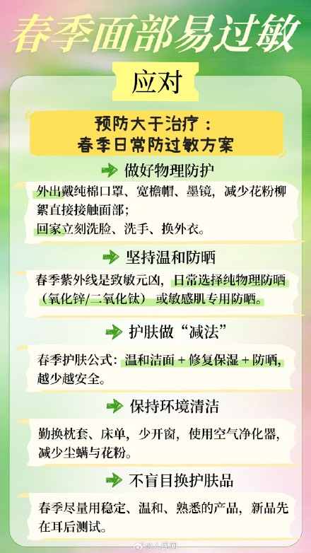 转发收藏！春季皮肤过敏自救指南