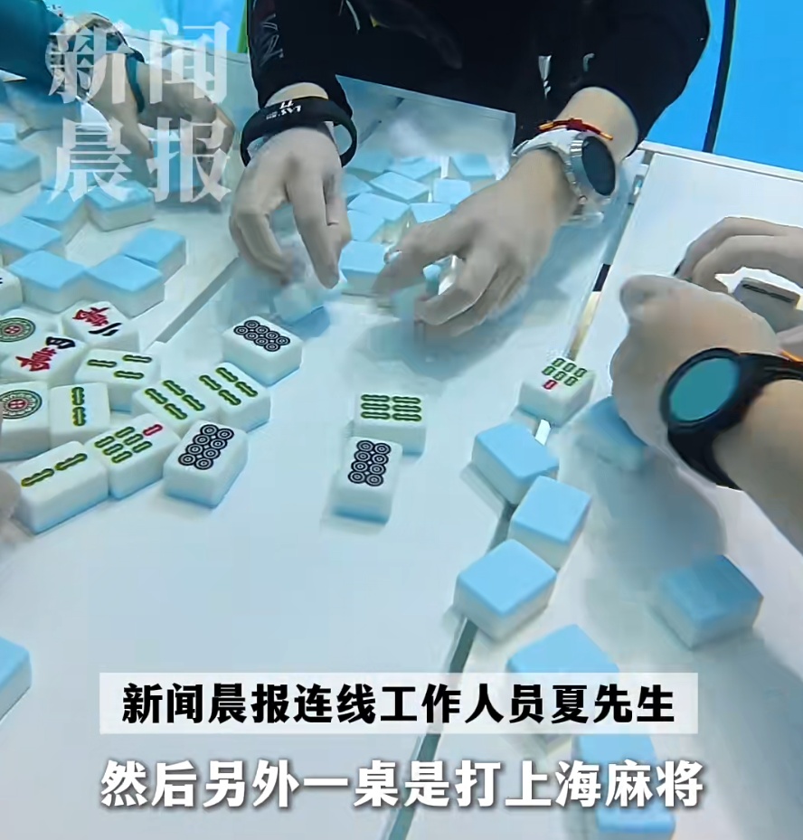 上海人把麻将玩到水下了！必须“持证上桌”，网友：真正的沉浸式...