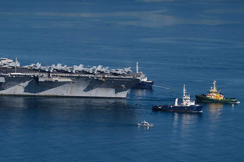 美“福特”号航母将因火灾临时靠港维修