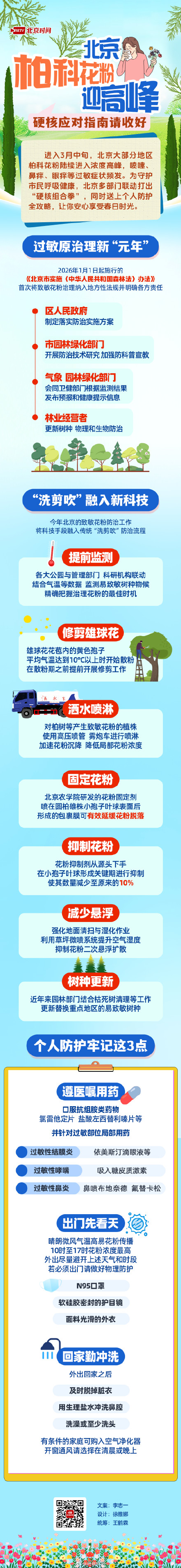 3月花粉高峰来袭！北京这套“组合拳”全是硬招