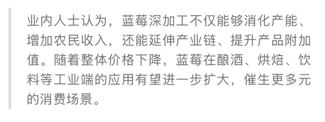 蓝莓价格显著下跌