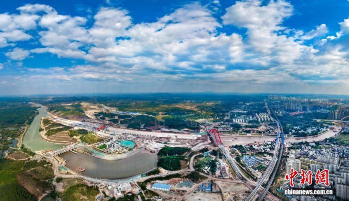 平陆运河进入船闸设备调试阶段