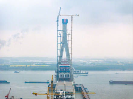 主塔全部封顶！长江上又一座大桥建设新进展