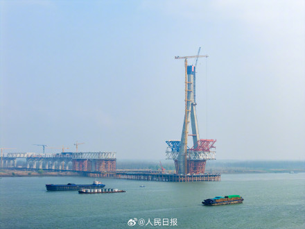 主塔全部封顶！长江上又一座大桥建设新进展