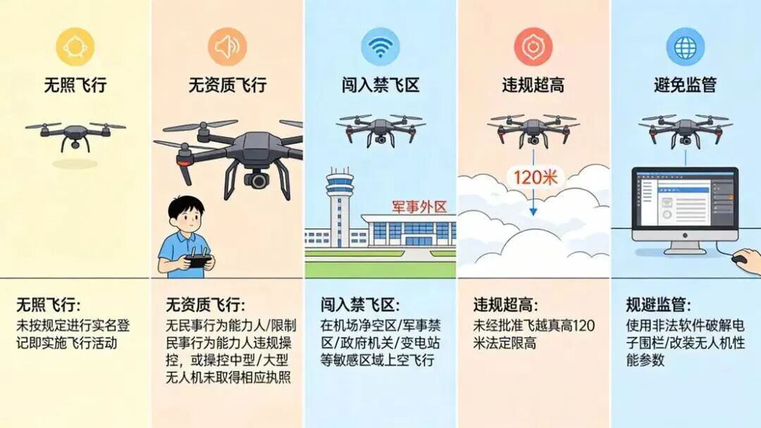 “黑飞” 违法！长沙一男子被行拘