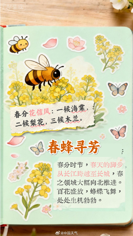 节气手账 | 昼夜平分是春分